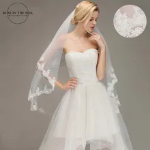 Высокое качество картина 1,5 метров длинные двухслойные Кружева Аппликации Элегантный, Свадебный, для невесты вуаль свадебные аксессуары с расческой