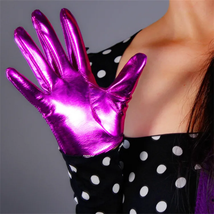Женские длинные перчатки из лакированной кожи, 60 см, очень длинные, эластичные, из искусственной кожи, женские перчатки ярко-розовая, красная, P1370-17