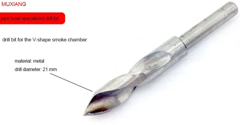 1 drill bit for the V shape rosewood or briar wood tobacco pipe chamber or bowl