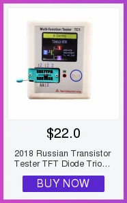 Русский Транзистор тестер TFT Диод Триод измеритель емкости LCR ESR NPN PNP MOSFET ИК-измеритель