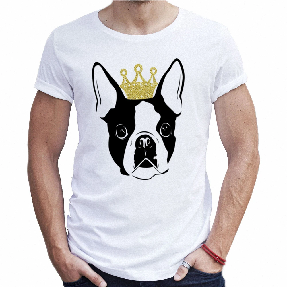 2018 New Arrivals Anime Male T shirts Boston Terrier 3d