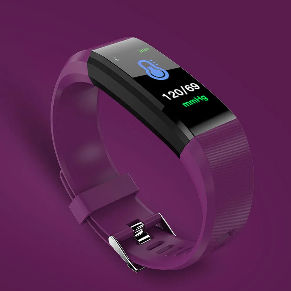 

Fitness Tracker Color Screen Heart Rate Monitor Blood Presure Smart Sport Bracelet Count Steps Calories Distance Time Sleep @20