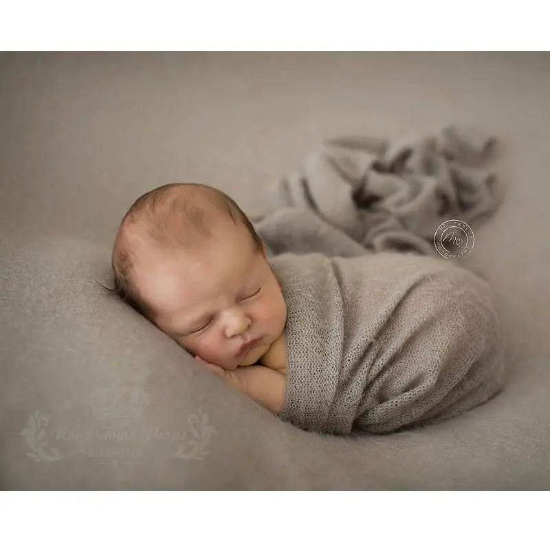 100*160 см тканевое одеяло для фотосессии новорожденных, трикотажное, мягкое, растягивающееся, для фотосессии