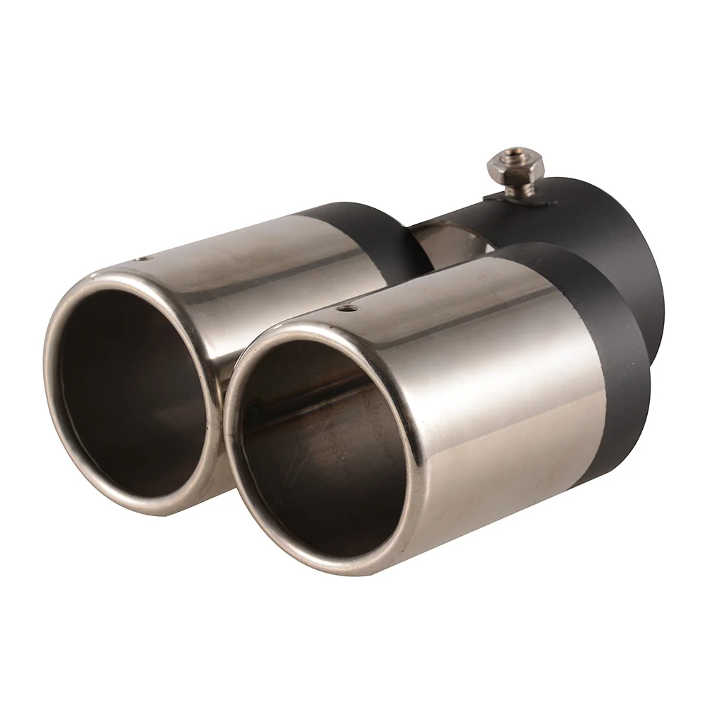 Car Exhaust Pipe Y Type Mufflers Stainless Steel Dual Exhaust End Pipes