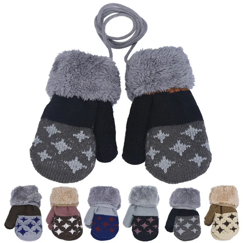 

Wholesale Price Cotton,Acrylic fibres Baby Boy Leaf Girl Keep Warm Glove baby winter gloves infant-winter-mittens Dropshipping