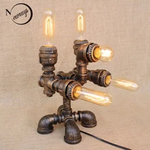 Винтаж творческий стиль СТИМ панк робот настольная лампа e27 110v 220v арт-деко светодиодные настольные лампы для чтения свет для изучения прикроватная тумбочка спальни мастер