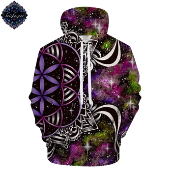 

FLOWER OF LIFE By Brizbazaar Art 3D Print Hoodie Men Women Galaxy Hoodies Sweatshirt Streetwear Brand Tracksuits Pullovers Drop