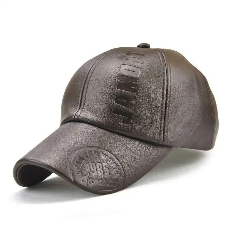 Ordinary New Baseball Hat Fashionable Casual Hat Summer Hat JAMONT Brand Adjustable Bone PU Men Men Winter Baseball Cap 3 Colors