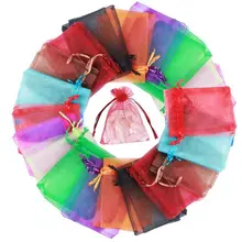Basic & Life Skills Toys Organza Gift Wedding Favour Jewelry Pouches Candy Bag Pack Of 100 life skills