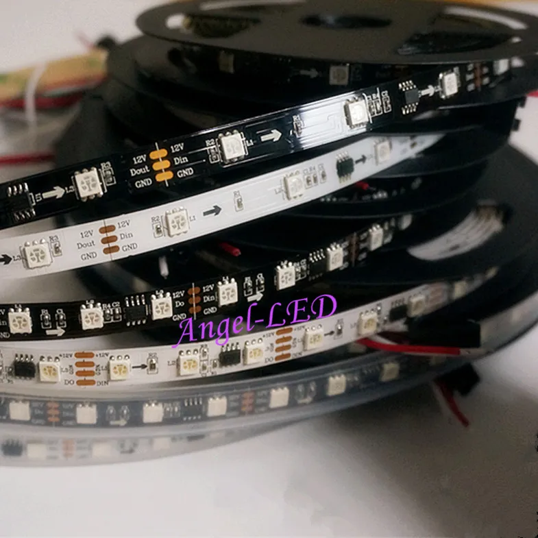 Светодиодные пиксели полоса Лучшая цена 5 м/рулон DC12V ws2811ic 5050 SMD RGB Мечта