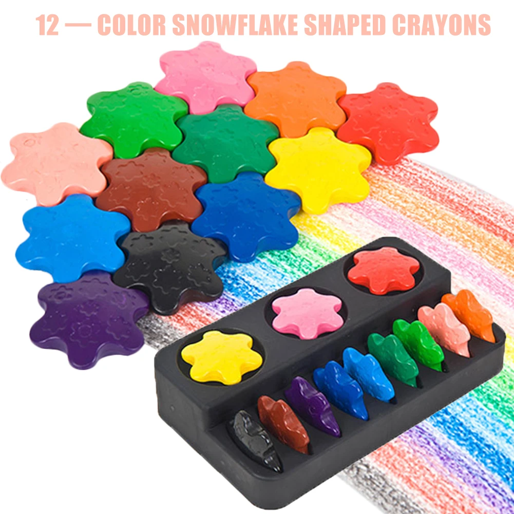 12 цветов краски мелки воск для рисования мелки моющиеся съедобные каракули Игрушки для малышей детей и взрослых