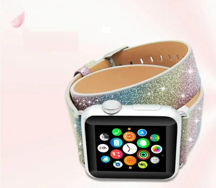 

GOOSUU Christmas Gift Double Tour PU Leather Strap Lengthened Watchband For Apple Watch Band 38mm 42mm Series 1 Series2