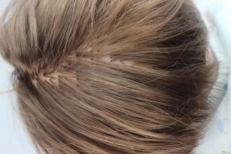reborn rooted hair