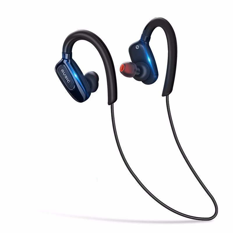 New Sports Ear-hook Wireless Bluetooth Earphone Stereo Music Earbuds Headset Bass headphones with Mic for xiaomi Smart Phone | Электроника