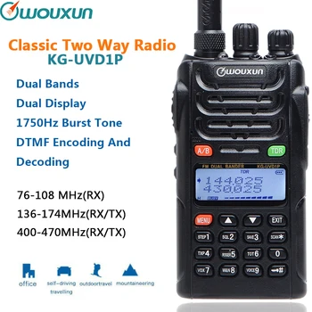 

Original WOUXUN KG-UVD1P Dual Band Two Way Radio with 1700mAh battery FM Transceiver UVD1P Walkie Talkie UHF VHF HAM Radio