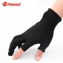 Abeso 10 пар перчатки без пальцев для мастерской Заводские дышащие противоскользящие износостойкие нейлоновые защитные перчатки черные перчатки A7008