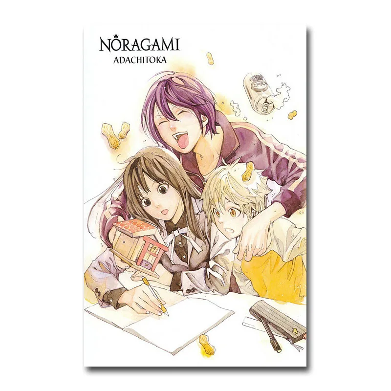 Художественный шелк или холст с принтом Noragami Yato Yukine Iki hijori аниме плакат 13x20 дюймов для украшения комнаты-004 - Цвет: Picture 1