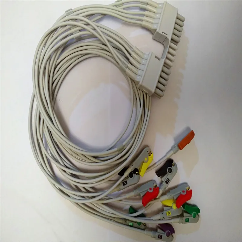 Кабель для ЭКГ совместимый Mortara Eli230/100 10 свинцовых EKG leadwires электрокардиографии