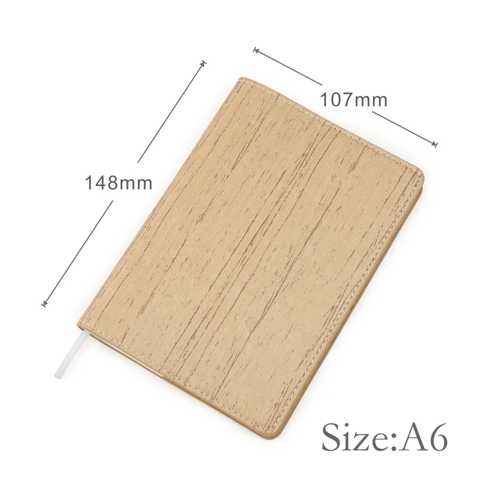 A6 pocket book small notebook with 80 sheets cream paper Dotted pages Lined Plain page each page can be torn off PU leather note