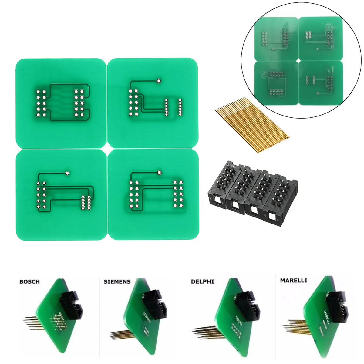 

Best Quality Frame Adapters 40pcs Needle Pins for BDM 100 Fgtech Galletto ECU Chip Tuning tool MARELLI adapter