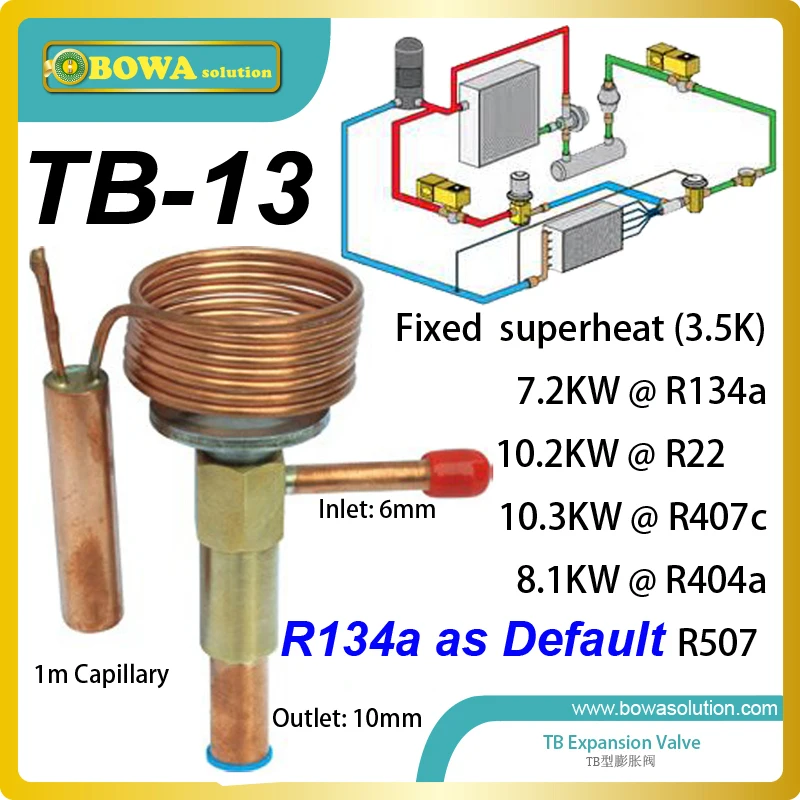 TB-13 expansion valve maintains constant superheat in the evaporator replace emerson alco thermostatic expansion valve TB-13 expansion valve maintains constant superheat in the evaporator replace emerson alco thermostatic expansion valve