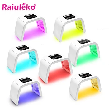 

7 Color LED Photon Light Therapy Beauty Machine PDT Lamp Skin Rejuvenation Acne Remover Anti-wrinkle Portable Spa Mask Machine