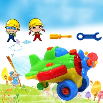 

NEW 1pcs baby yourself can disassembly of the aircraft, educational airplane toys for children 0-10ages,baby toy of planes