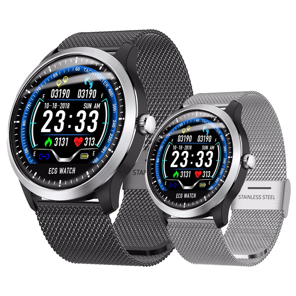

N58 ECG PPG Smart Watch with Electrocardiograph ECG Display Heart Rate Monitor Blood Pressure Fitness Tracker 3D UI Smartwatch