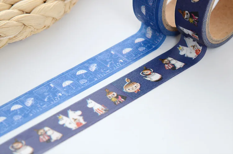 DIY мультфильм Moo японская бумага маскировки васи ленты декоративная лента для скрапбукинга стикеры школьные принадлежности 15 мм* 5 м