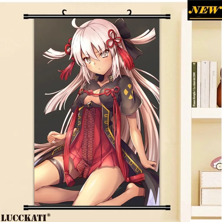 40X60 см Fate grand order Fate/go Fgo Сексуальная лоли калочка мультфильм аниме Искусство Настенная картина плакат прокрутка Ткань Холст Живопись - Цвет: G