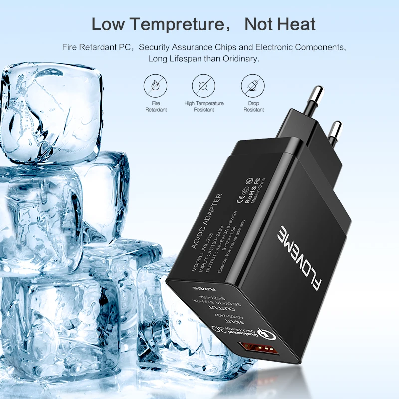  FLOVEME 18W Quick Charge 30 USB Ladegerät & QC 20 Wand Telefon Ladegerät Für iPhone Samsung S8 S9 X