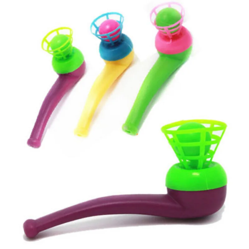 1 шт Детские игрушки для выдувания, подарочные пластиковые шарики для трубки, игрушки разных цветов, 8,5 см* 5,5 см* 2 см