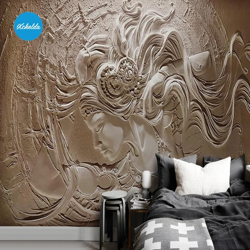 XCHELDA Custom 3D Wallpaper Design Embossed Beauty Photo Kitchen Bedroom Living Room Wall Murals Papel De Parede Para Quarto XCHELDA Custom 3D Wallpaper Design Embossed Beauty Photo Kitchen Bedroom Living Room Wall Murals Papel De Parede Para Quarto