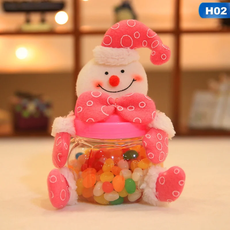 Рождественский Санта Клаус Творческий Пластик конфеты может игрушки Детский подарок печенье деньги банковские коробка игрушки