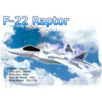 F22 Raptor edf Jet DIY Kit плоская модель RC