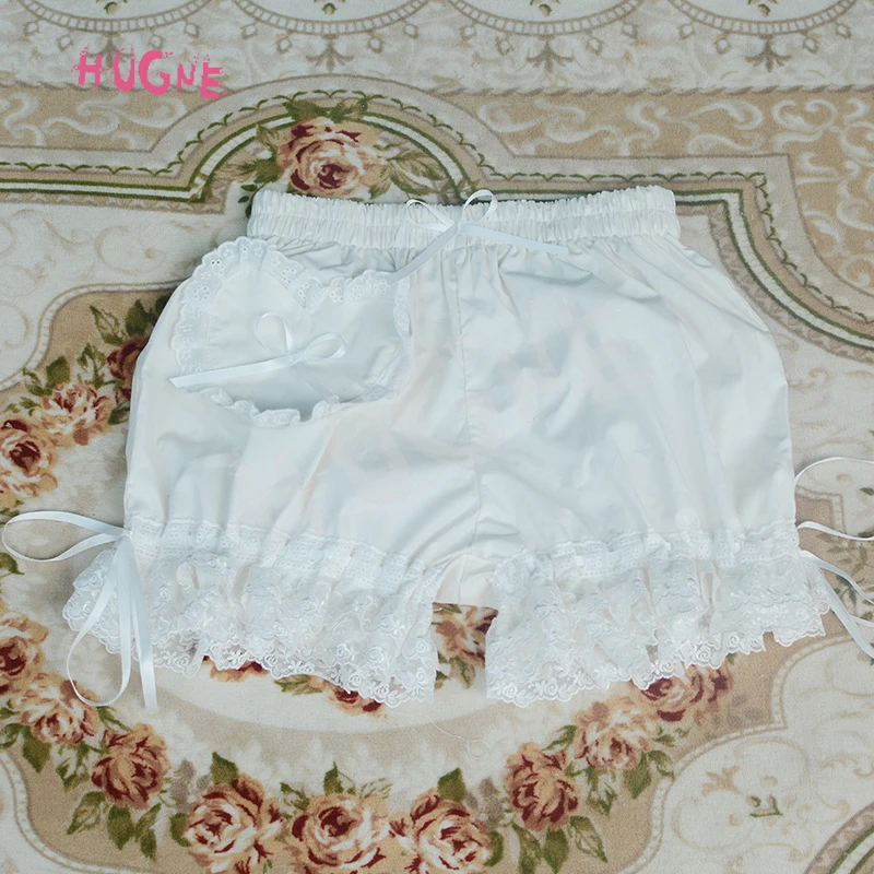 

Sweet Women's Lolita Bloomer Elastic Waist Cosplay Shorts with Heart Shaped Pocket