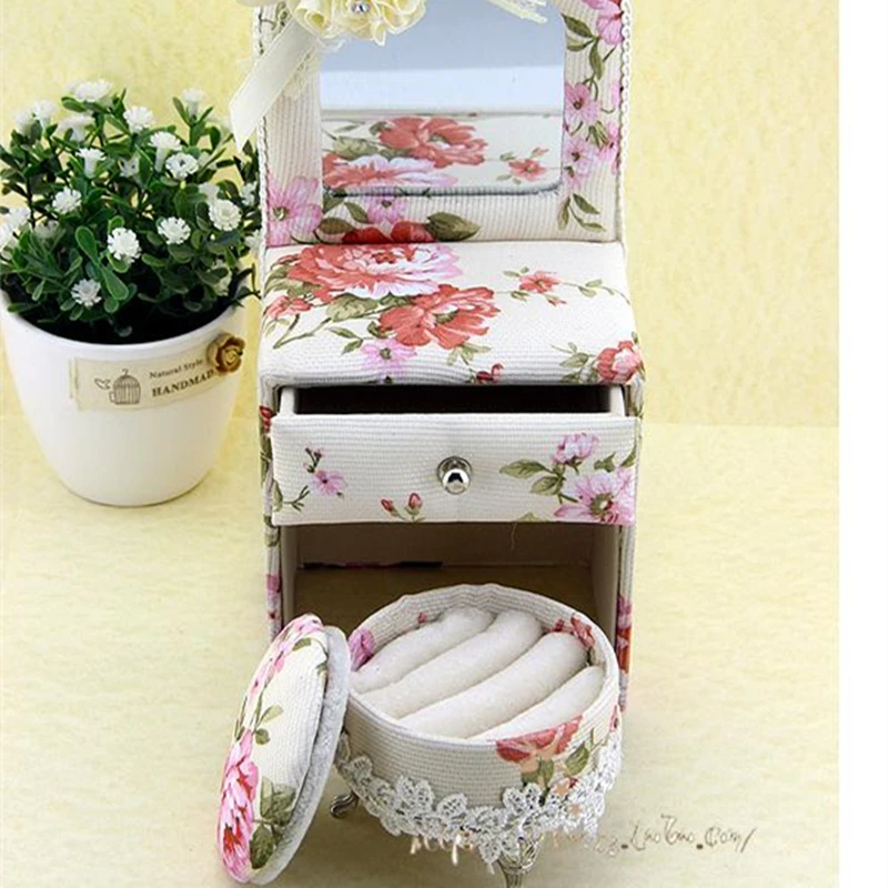 Rosarium Rose Dresser Shape The Sweetest Gift Box For Jewelry,Rose