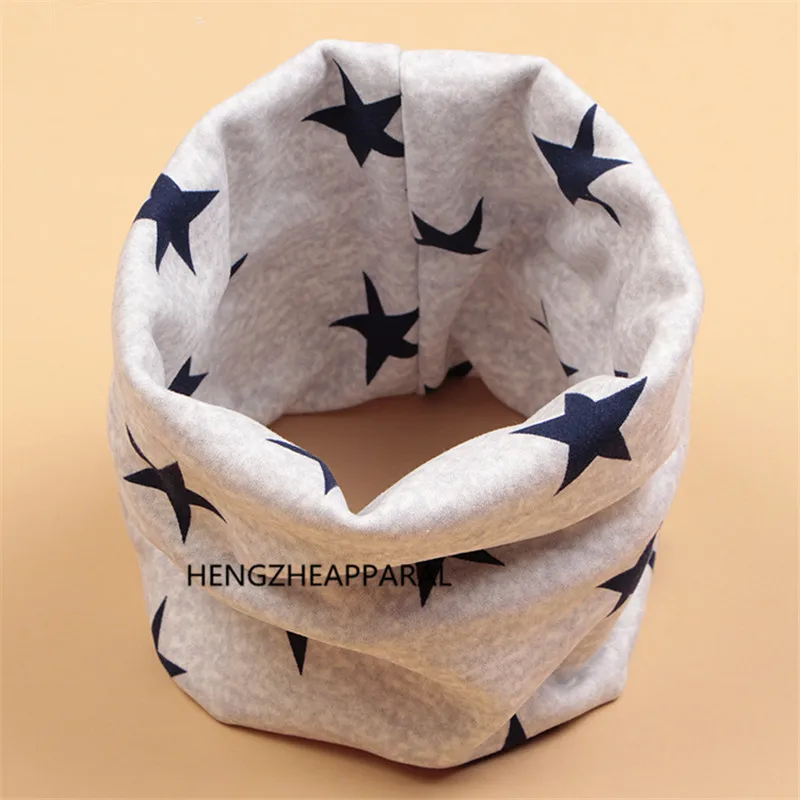 new star bow cat horse plush thick double layer baby O ring collars children scarf boys girls army neckchief wear accessories