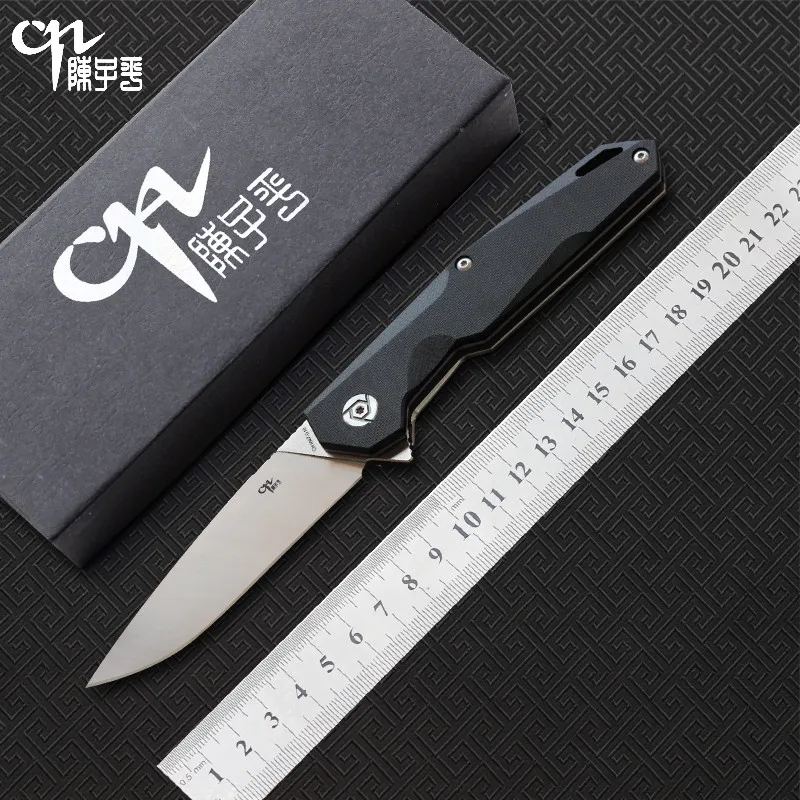 

NEW CH1047-G10 Flipper folding knife D2 blade G0+steel handle camping hunting pocket outdoor Tactics survival knive EDC tools