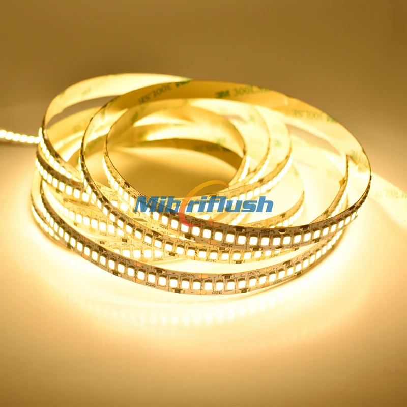 

High Brightness 22-24LM/led 24V 36W/M 2835 LED Strip 240leds Per Meter Flexible stripe light 10MM PCB 3000-6500K