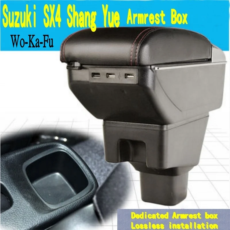  Para la caja de reposabrazos SX4 caja de contenido de la tienda central con el soporte de la taza C