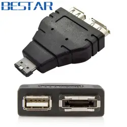Комбо eSATAp Мощность над ESATA USB 2.0 esata & USB разветвитель адаптер конвертер Connector