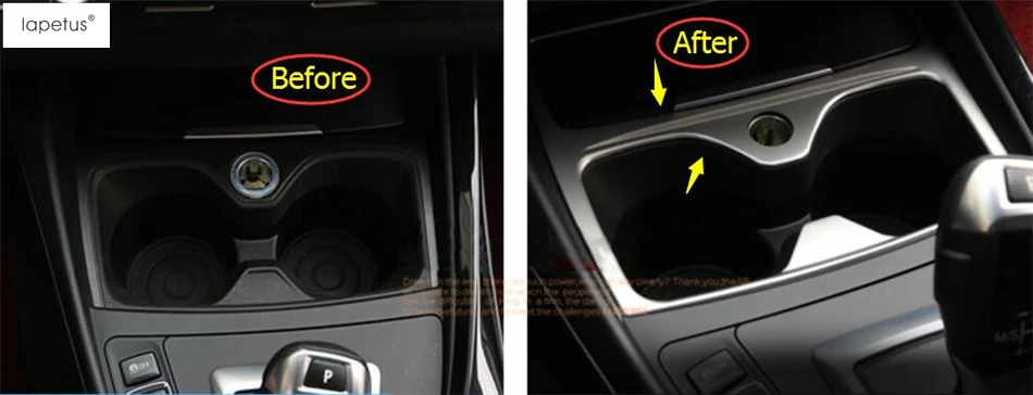 Us 27 81 21 Off Zubehor Fur Bmw 1 Serie 116i 118i F20 2012 2017 Wasser Tasse Halter Rahmen Panel Dekoration Molding Abdeckung Kit Trim 1 Pcs In