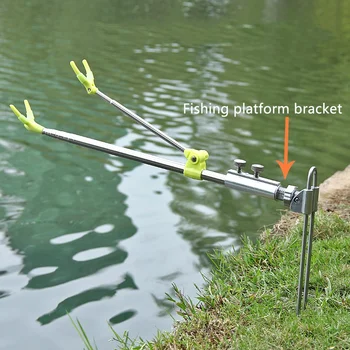 

Fishing Rod Holder Bracket Aluminium alloy Fishing Platform Bracket Mount Rod Clip Fishing Rod Accessory Fishing Tools