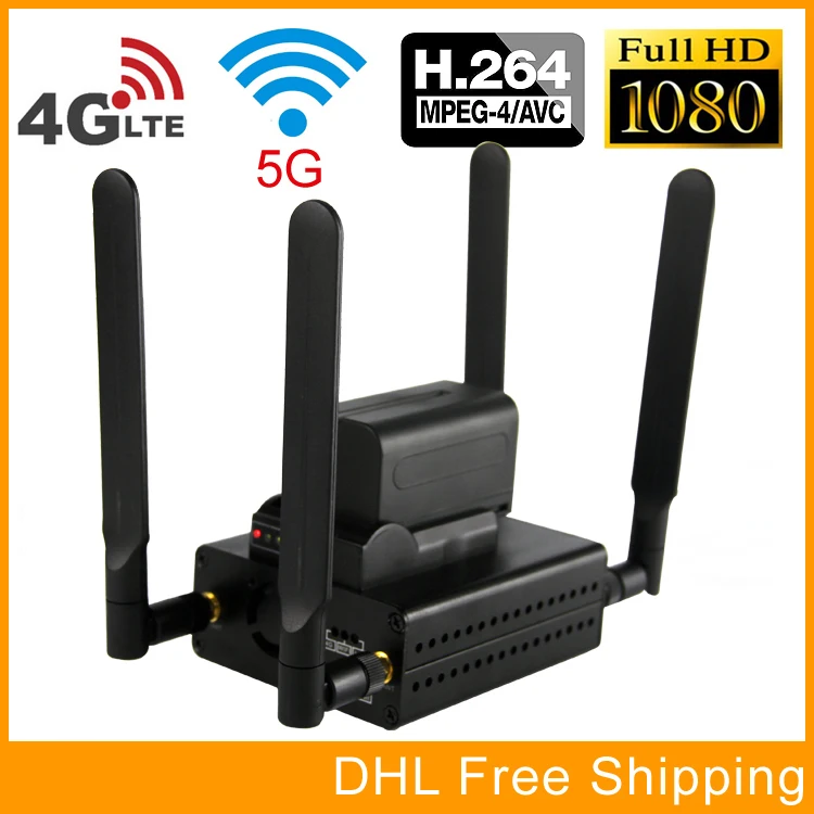 

URay 4G LTE 1080P Wireless HDMI To IP Video Encoder H.264 HDMI Streaming Encoder H264 HDMI RTMP UDP Encoder WiFi For Live, IPTV