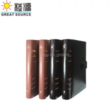 Папка-скоросшиватель кожа Конференц-файл 6 колец файл для A5 планировщик мероприятий заправка прозрачная ручка сумка красочная наклейка мягкая линейка