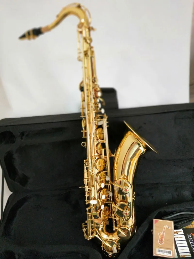 

High Quality Tenor Gold France Mark VI Musical Instruments played professional grade Mouthpiece Tenor saxophone Free Shipping