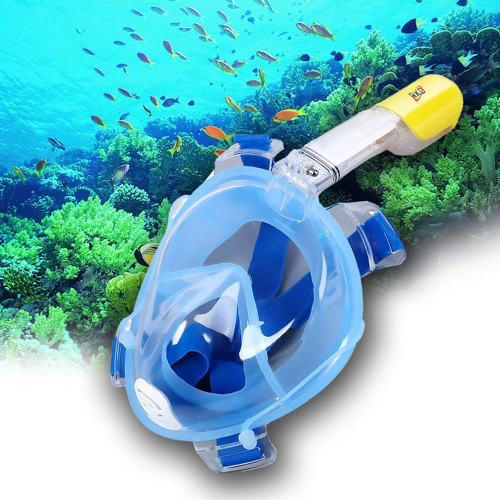 

Diving Mask Full Face Snorkeling Mask Set Professional Swimming Training Scuba Mask Anti Fog For Gopro Camera Adjustable