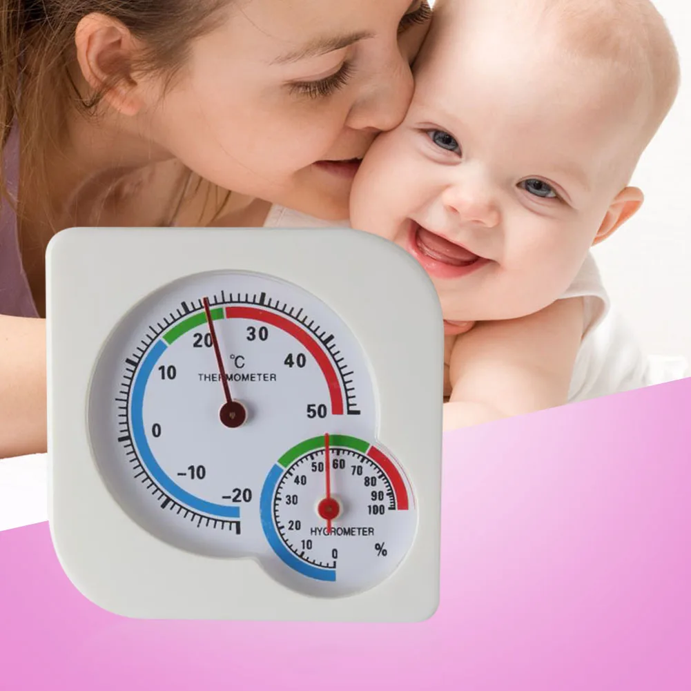 

Home Dial Thermometer Humidity Temperature Sensor High Accuracy Useful Nursery Baby House Room Thermometers