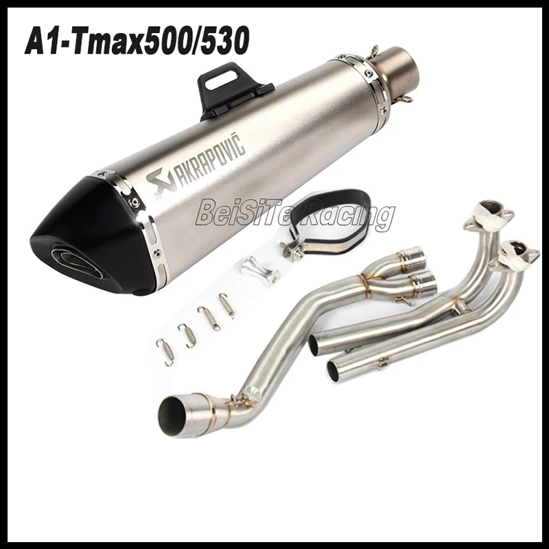 Слипоны для Yamaha TMAX 530 TMAX 500 TMAX530 TMAX500 2008- TMAX мотоцикл Akrapovic глушитель Выхлопная система